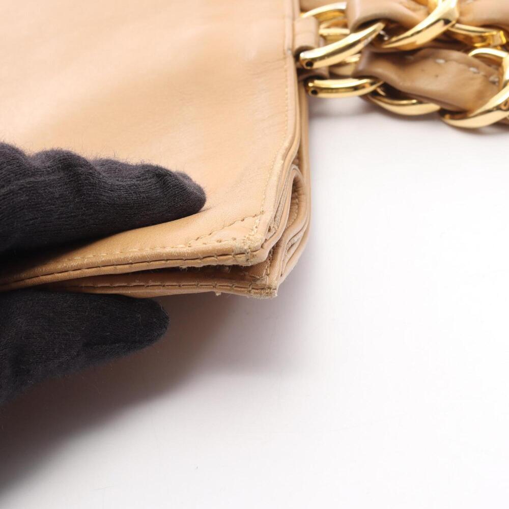CHANEL Cream Lambskin Leather Logo Tote Bag - Picture 13 of 15
